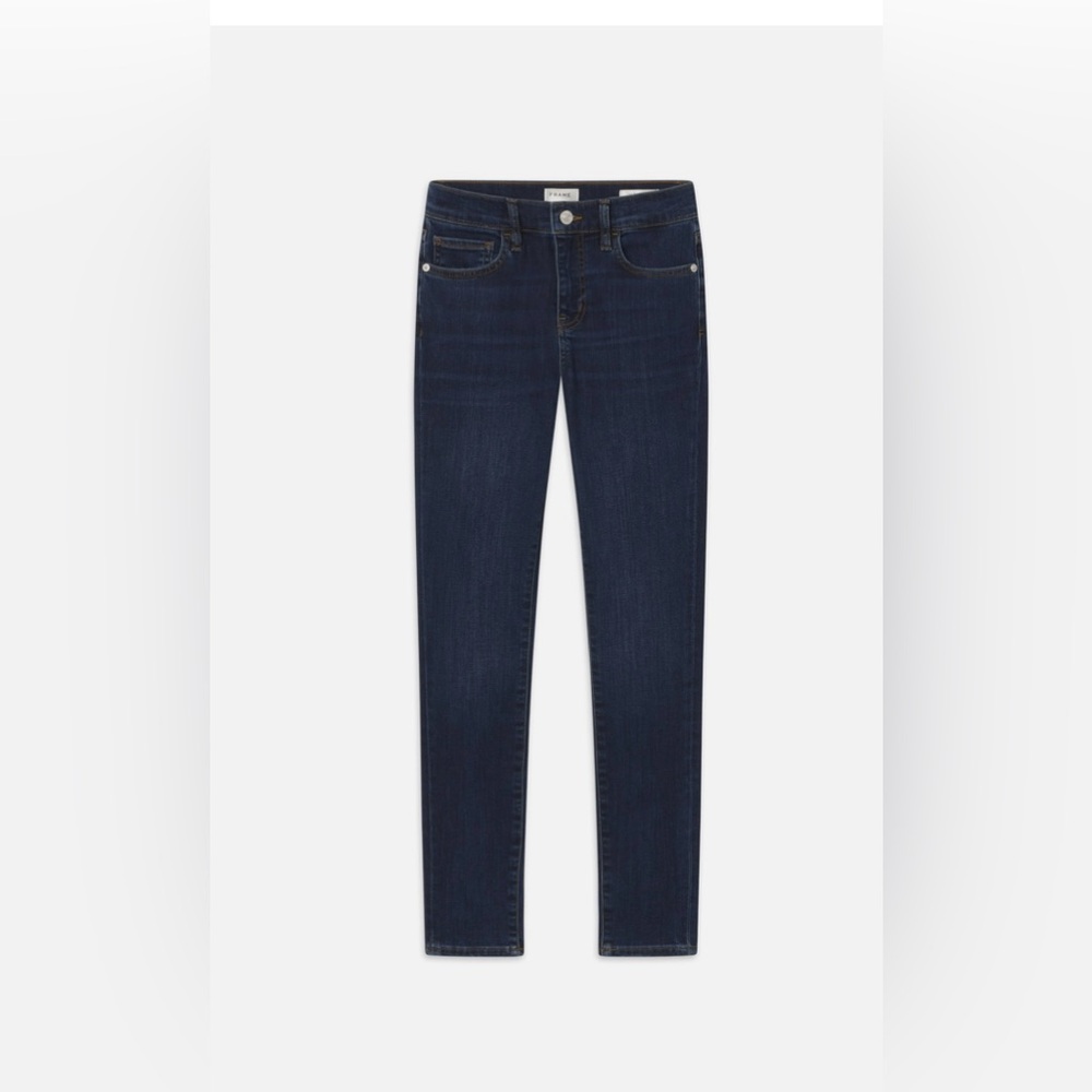 FRAME LE HIGH SKINNY Women’s Super Stretch Jeans in the color Majesty Size 34